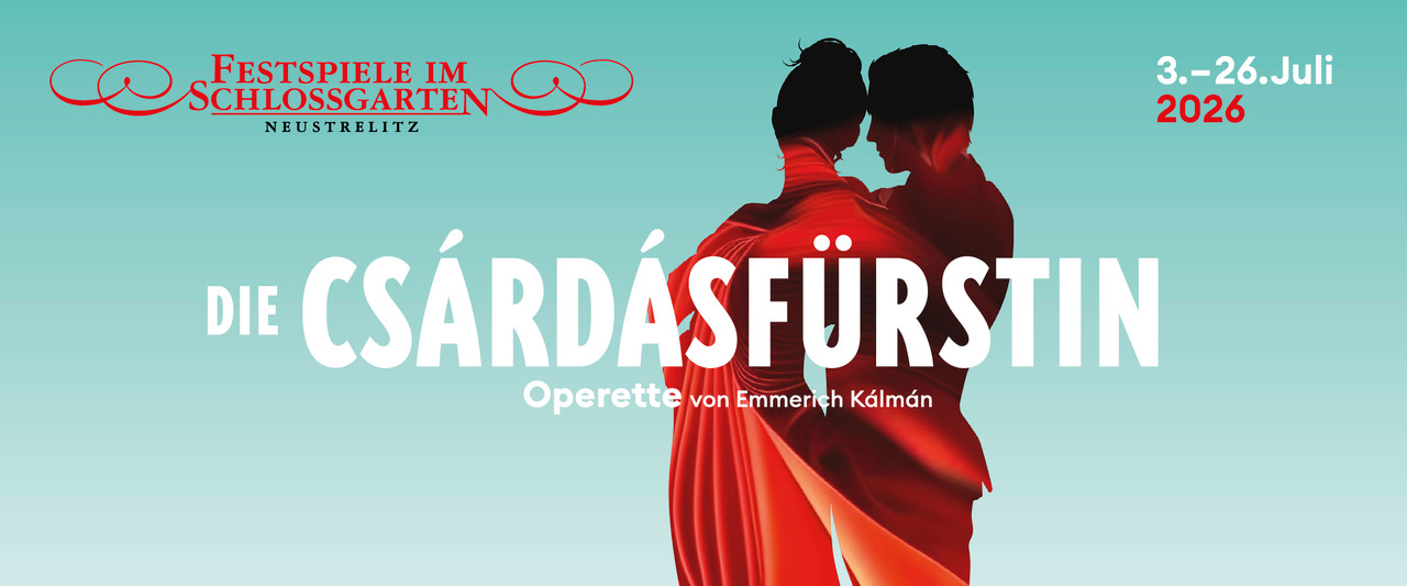 Ein Mann und eine Frau als Silhouette aus rotem Vorhangstoff